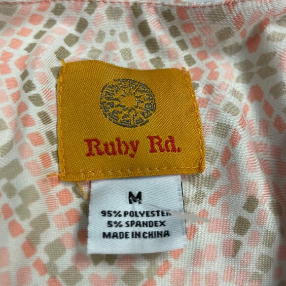 Ruby Rd. Womens Maxi Dress Short Sleeve Embellished Multicolor Size Medium - Picture 8 of 8